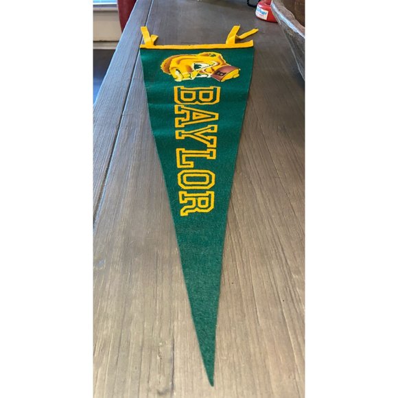 Vintage 50’s 1950's BAYLOR UNIVERSITY SAILOR BEAR Pennant - Picture 3 of 10